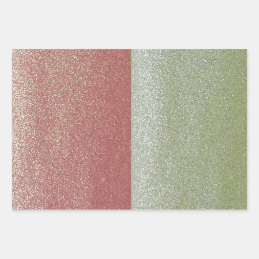 Faux Glitter Bling Wrapping Paper Sheets (Voorkant 3)