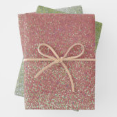 Faux Glitter Bling Wrapping Paper Sheets (In situ)