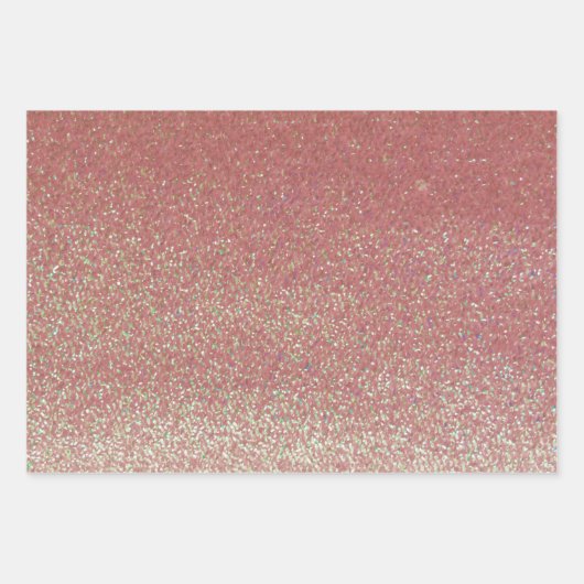 Faux Glitter Bling Wrapping Paper Sheets (Voorkant)