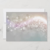 Faux Glitter Bokeh Stars Corporate Holiday Party Kaart (Achterkant)