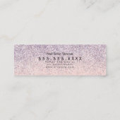 Faux Glitter Boutique Clothing Purse Logo Mini Visitekaartje (Achterkant)