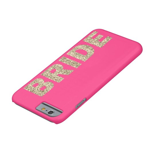 Faux Glitter Bride iPhone 6 Hoesje in Roze (Bodem)