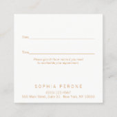 Faux Glitter Butterfly Appointinder Afsprakenkaartje (Achterkant)