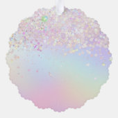 faux glitter butterfly dank u ornament kaart (Achterkant)