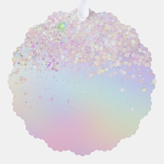 faux glitter butterfly dank u ornament kaart (Achterkant)