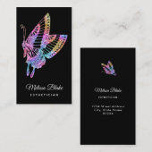 faux glitter butterfly logo visitekaartje (Voorkant / Achterkant)