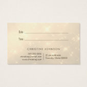 faux glitter butterfly logo visitekaartje (Achterkant)