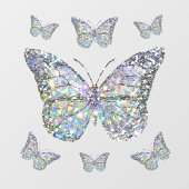 faux glitter butterfly window cings raamsticker (Vel)