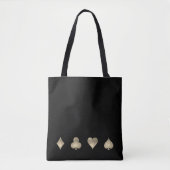 Faux Glitter Casino Gaming Canvas tas (Voorkant)
