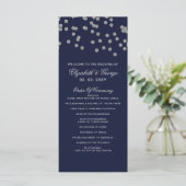 FAUX Glitter confetti marine en zilver Programma's (Staand voorkant)