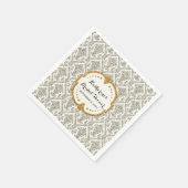 Faux Glitter Damask Vrijgezellenfeest Party Decor Servetten (Hoek)