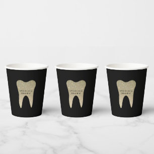 Faux Glitter Dental Office Paper Cups Papieren Bekers