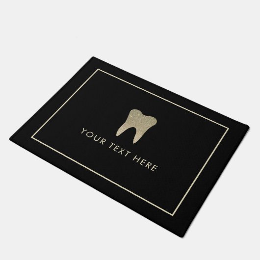 Faux Glitter Dentist Doormat Deurmat (Schuin)