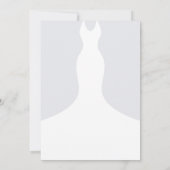 Faux Glitter Diamond Dress Vrijgezellenfeest Invit Kaart (Achterkant)