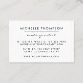 Faux Glitter Diamond Visitekaartje (Achterkant)