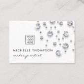 Faux Glitter Diamond Visitekaartje (Voorkant)