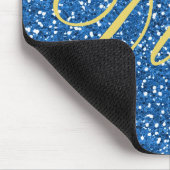 Faux Glitter Diva Design in Blue Muismat (Hoek)