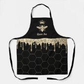 faux glitter druist koningin bijen schort (Voorkant)