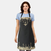 faux glitter druist koningin bijen schort (Gedragen)