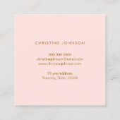 Faux glitter druppelt Queen Bee Square visitekaart Vierkante Visitekaartje (Achterkant)