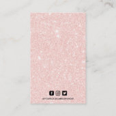 Faux Glitter Earring Display Visitekaartje (Achterkant)