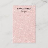 Faux Glitter Earring Display Visitekaartje (Voorkant)