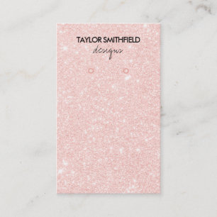 Faux Glitter Earring Display Visitekaartje