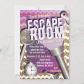 Faux Glitter Escape Room Kaart (Voorkant)