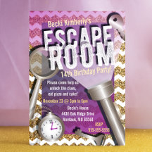 Faux Glitter Escape Room
