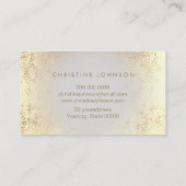 FAUX glitter esthetics script design Visitekaartje (Achterkant)