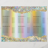 Faux glitter folie sequin brochure (Achterkant)