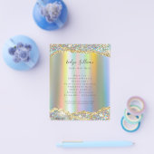 Faux glitter folie sequin flyer (Enkel)