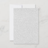 Faux Glitter Formal Flourish - RSVP-kaart RSVP Kaartje (Achterkant)