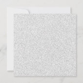 Faux Glitter Formele Bloemen-Bruiloft Uitnodigen Kaart (Achterkant)