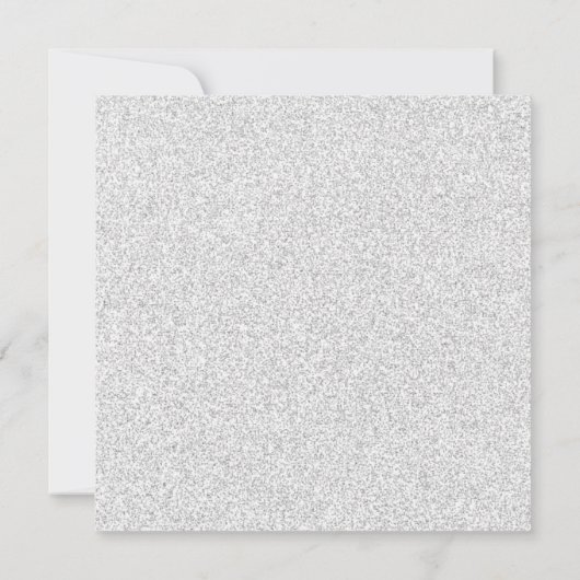 Faux Glitter Formele Bloemen-Bruiloft Uitnodigen Kaart (Achterkant)