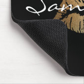 Faux Glitter Gold Kiss Muismat (Hoek)