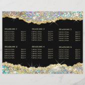 Faux glitter Gold sequin brochure (Achterkant)