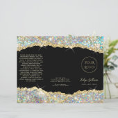 Faux glitter Gold sequin brochure (Staand voorkant)