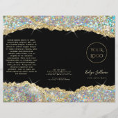Faux glitter Gold sequin brochure (Voorkant)