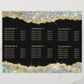 Faux glitter Gold sequin brochure (Achterkant)