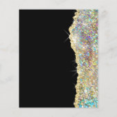Faux glitter Gold sequin flyer (Achterkant)