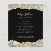 Faux glitter Gold sequin flyer (Voorkant)