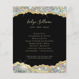 Faux glitter Gold sequin flyer