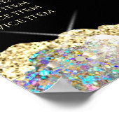 Faux glitter gold sequin price list poster (Hoek)