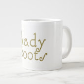 Faux Glitter Gold Shady Boots Grote Koffiekop (Voorkant rechts)