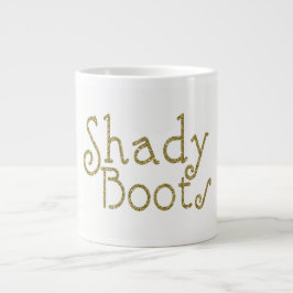 Faux Glitter Gold Shady Boots Grote Koffiekop