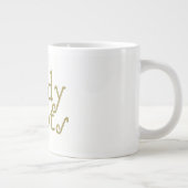 Faux Glitter Gold Shady Boots Grote Koffiekop (Rechts)