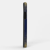 Faux Glitter Goud Monogram Naam Case-Mate iPhone Case (Achterkant/rechts)