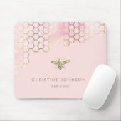 faux glitter gradiënt blush roze muismat (Met muis)