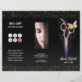faux glitter hair stylist brochure (Voorkant)